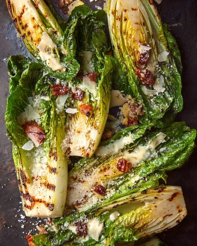 Grilled Romaine Caesar Salad Recipe