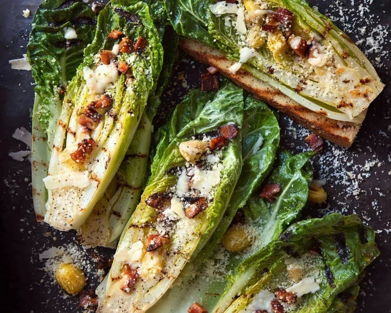Grilled Romaine Caesar Salad Recipe