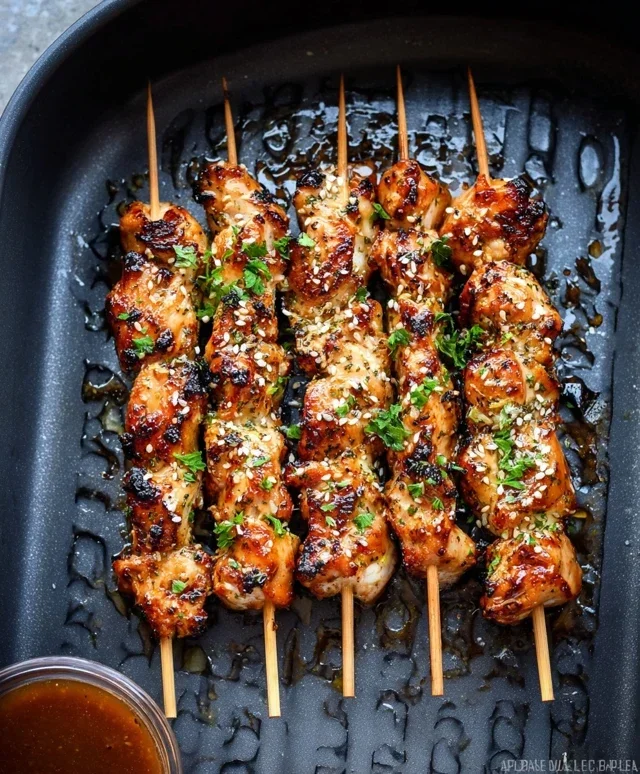 Bang Bang Chicken Skewers