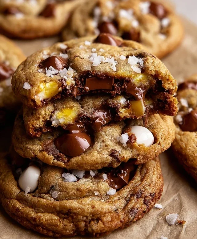 Brown Butter Cadbury Creme Egg Chocolate Chip Cookies