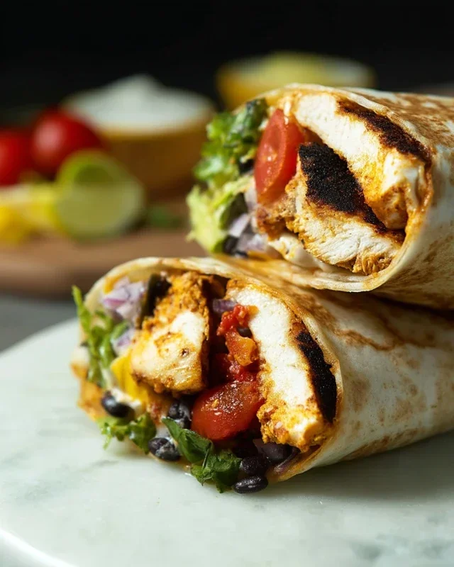 Chipotle Ranch Grilled Chicken Burrito