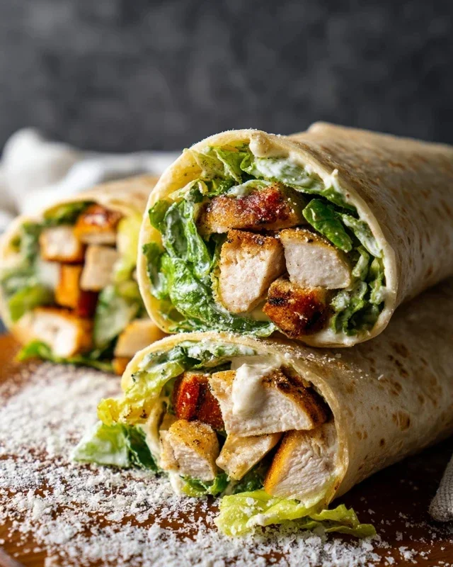 Chicken Caesar Wraps