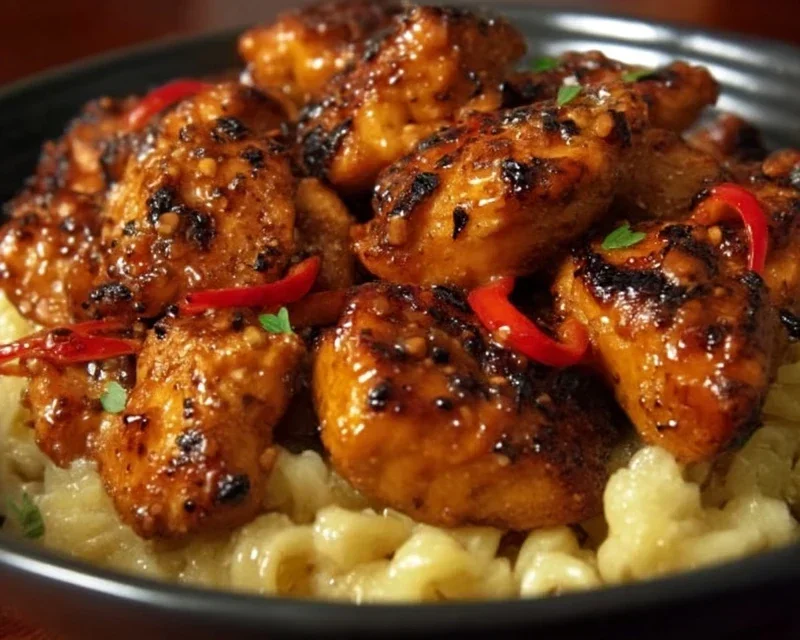 Sweet and Spicy Honey Pepper Chicken