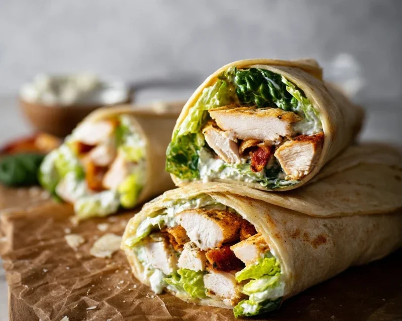 Chicken Caesar Wraps