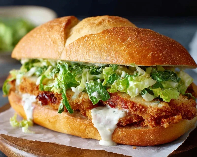 Crispy Chicken Caesar Sandwich