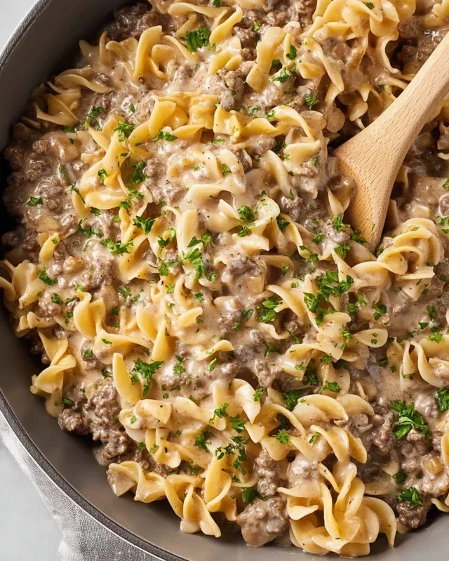 30-Minute Ground Beef Stroganoff