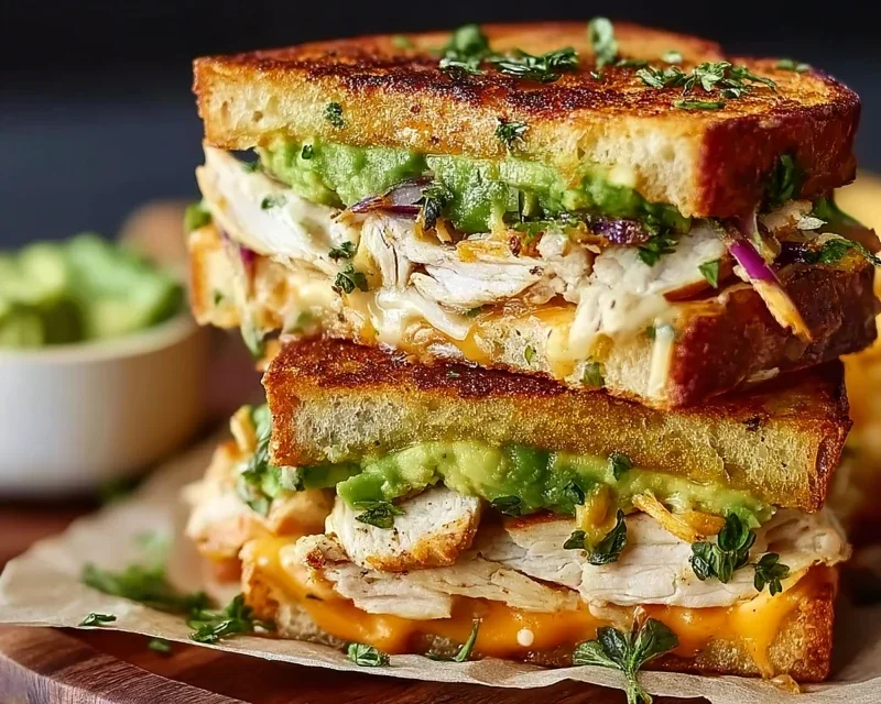 Chicken Avocado Melt Sandwich
