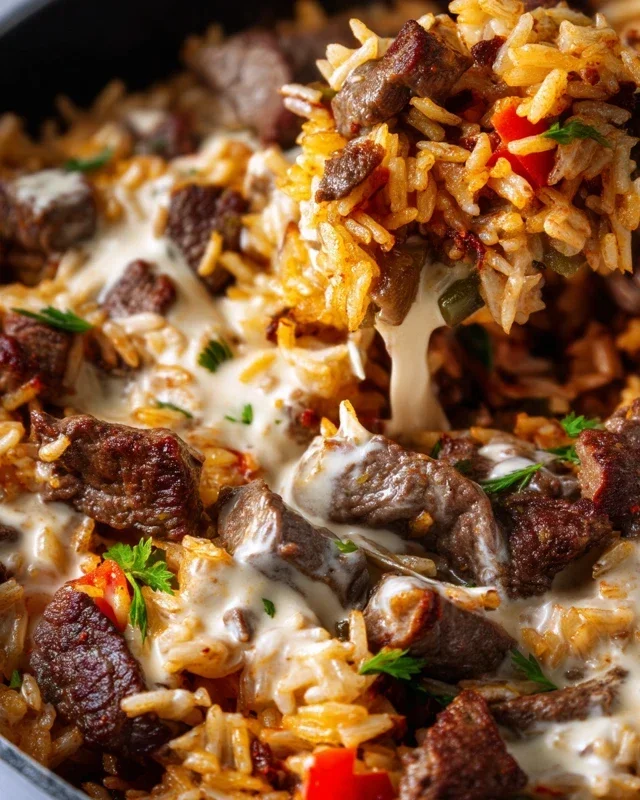 Steak Queso Rice A Flavorful Recipe