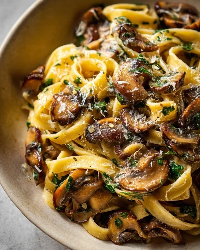 Garlic Mushroom Pasta
