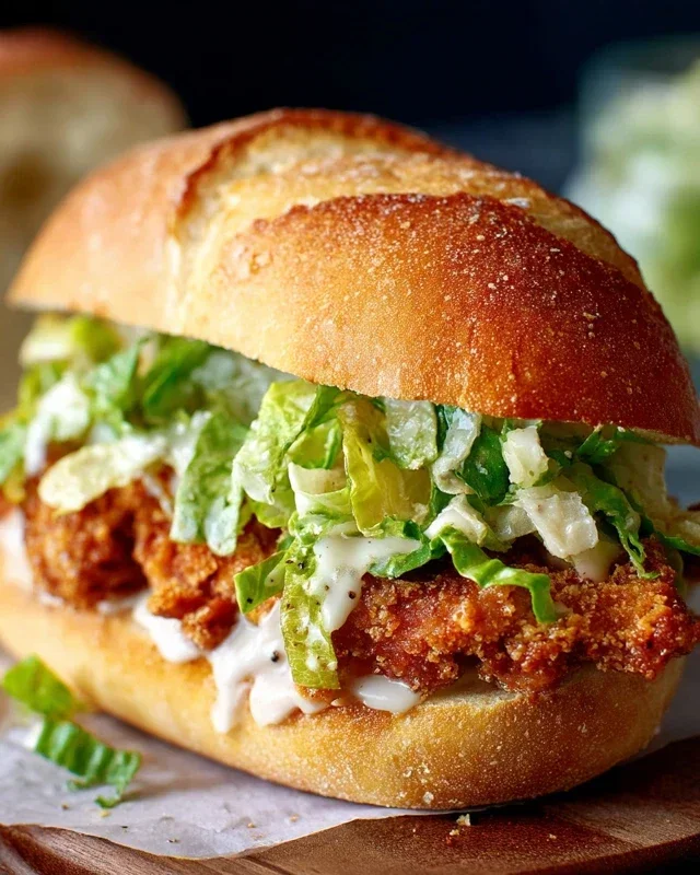 Crispy Chicken Caesar Sandwich