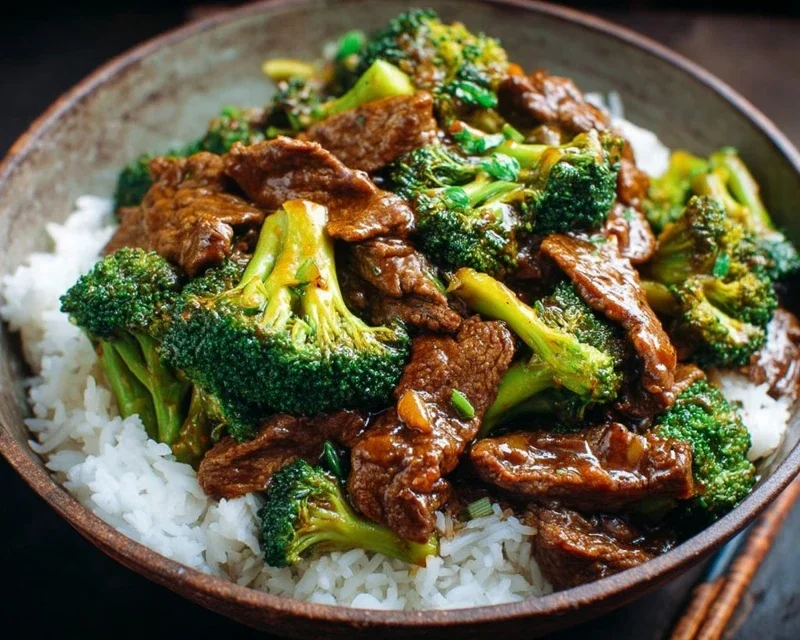 Chinese Beef and Broccoli (牛肉炒西兰花)