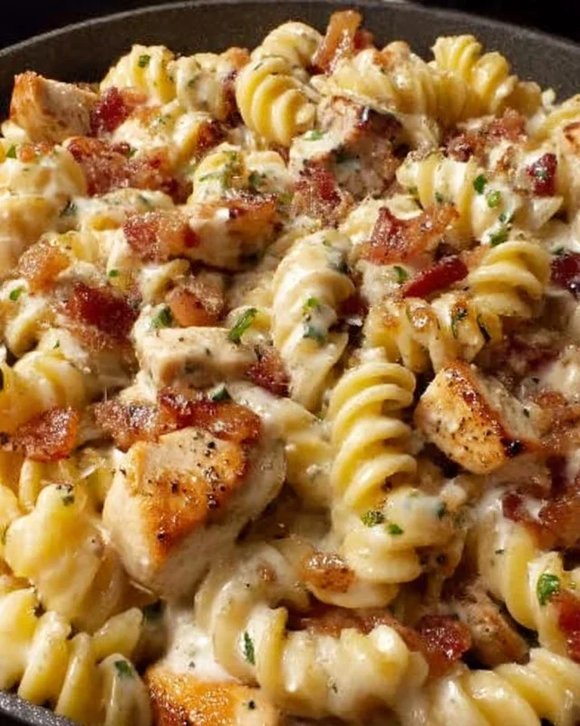 Chicken Beef Beef Bacon Ranch Pasta