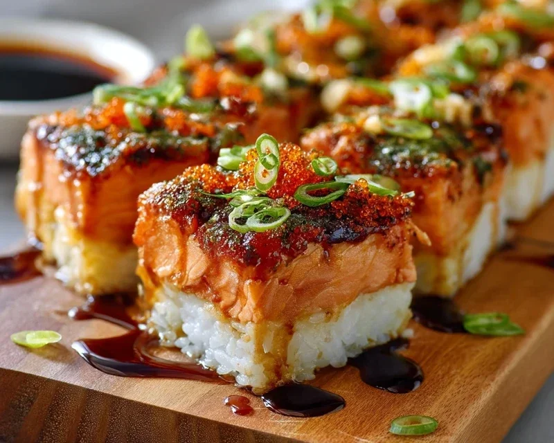 Spicy Salmon Sushi Bake Recipe
