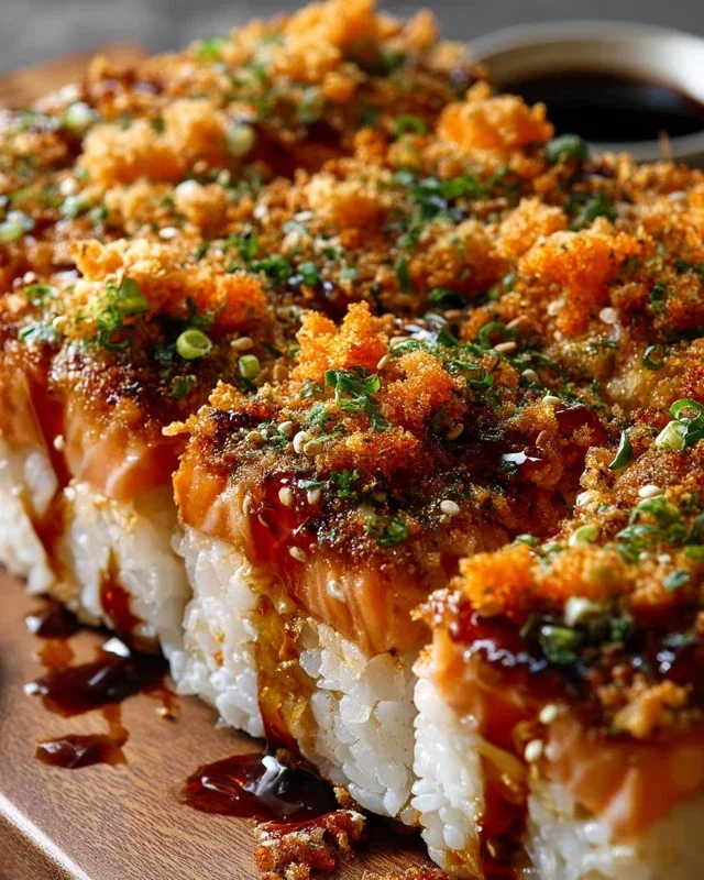 Spicy Salmon Sushi Bake Recipe