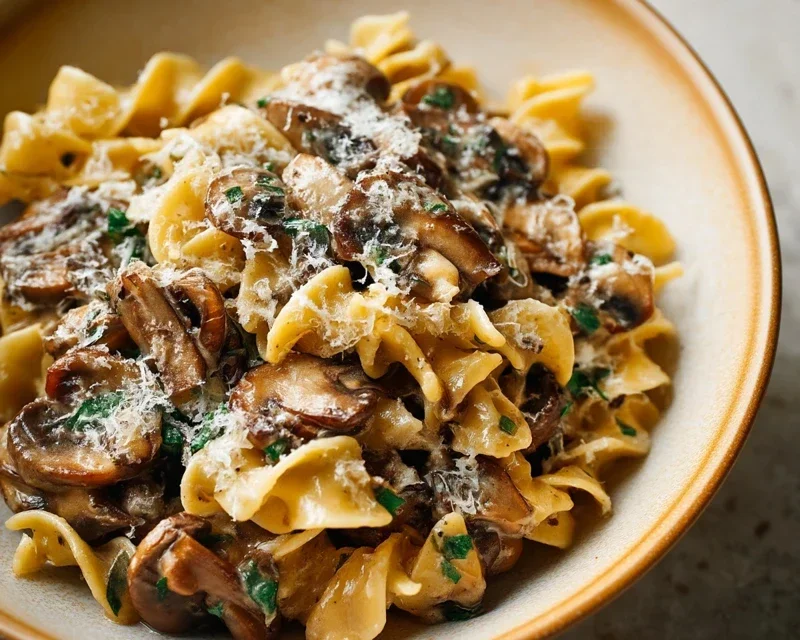 Garlic Mushroom Pasta