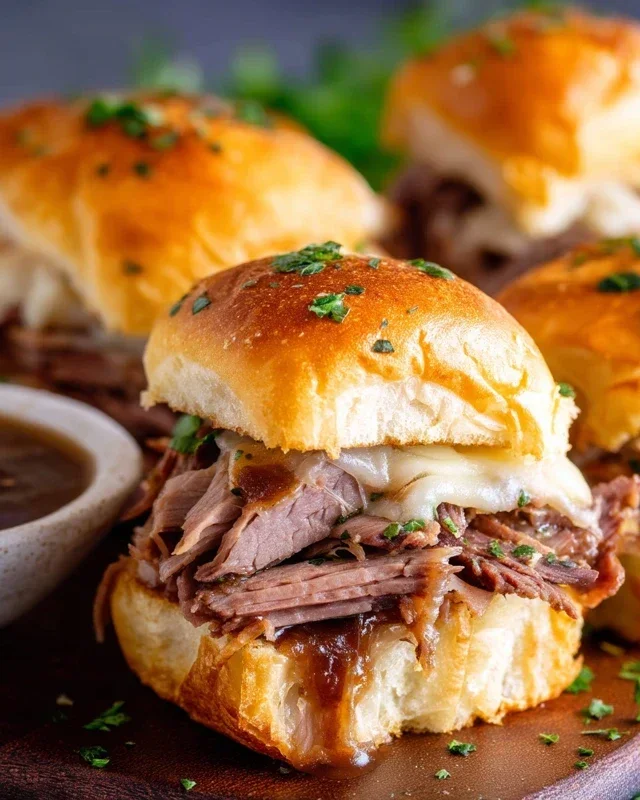 Easy French Dip Sliders Recipe