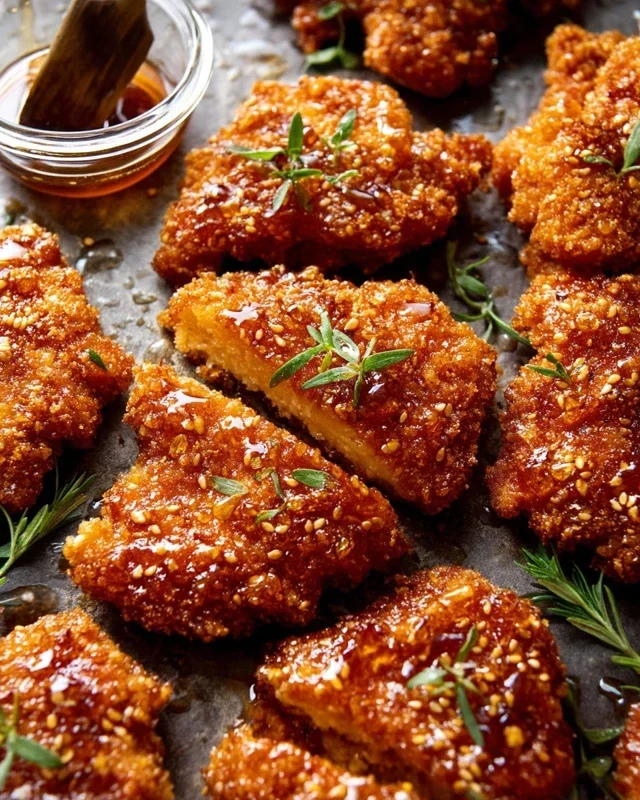 Baked Crunchy Hot Honey Chicken