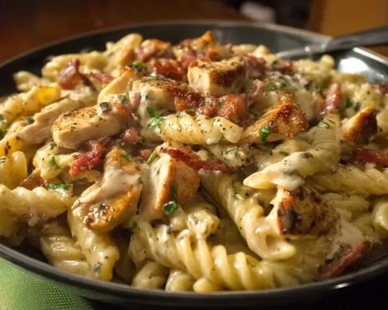 Chicken Beef Beef Bacon Ranch Pasta