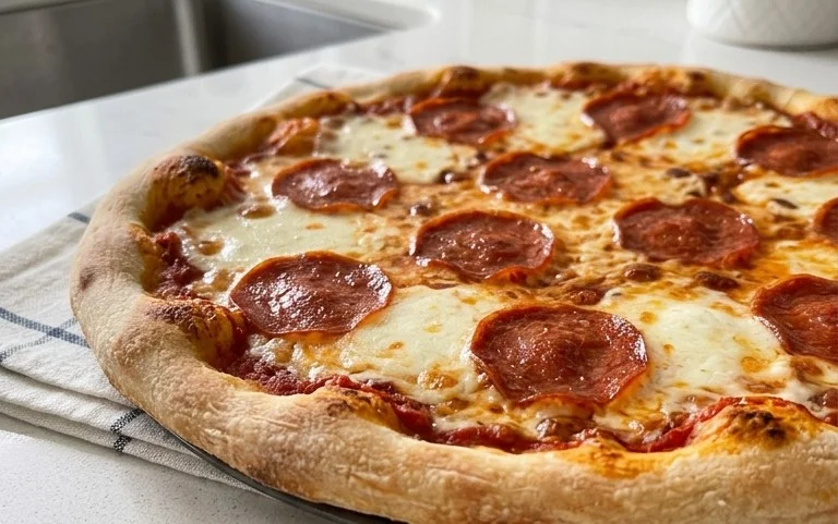 An excellent No Yeast Pizza Dough - quick easy homemade pizza!
