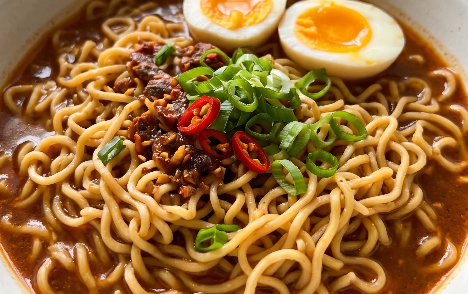 Easy Saucy Ramen Noodles