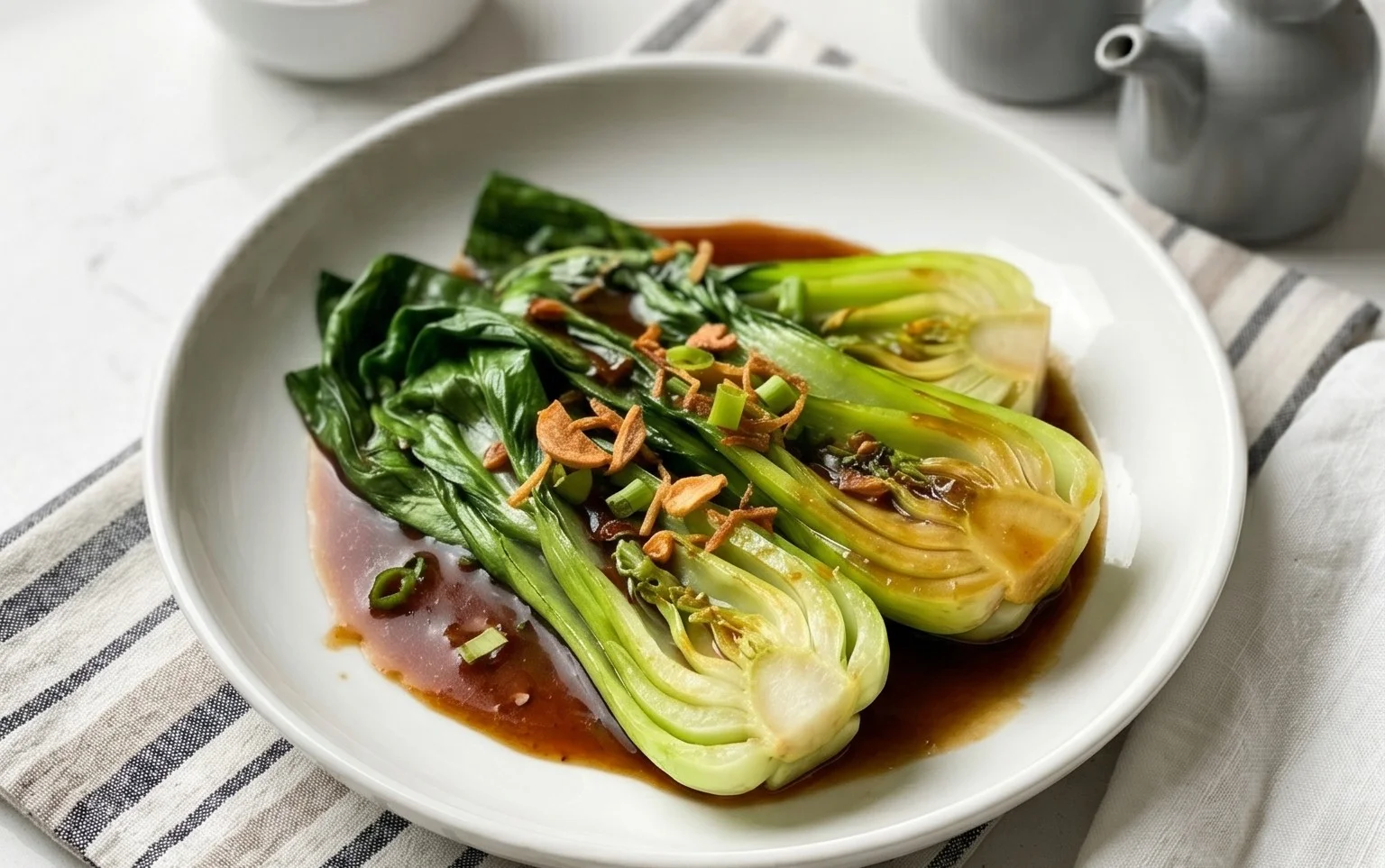 Bok Choy with Oyster Sauce
