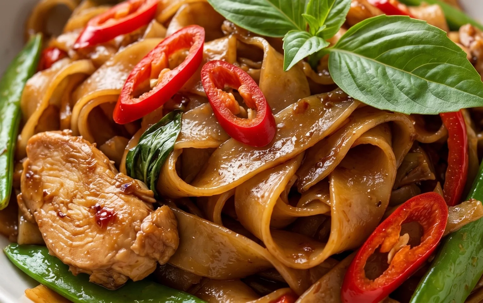 Drunken noodles