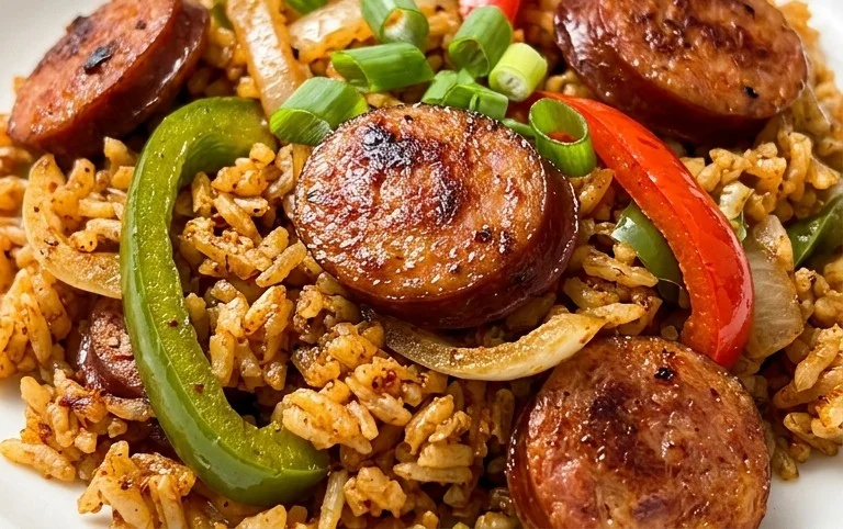 Cajun Sausage and Rice Skillet