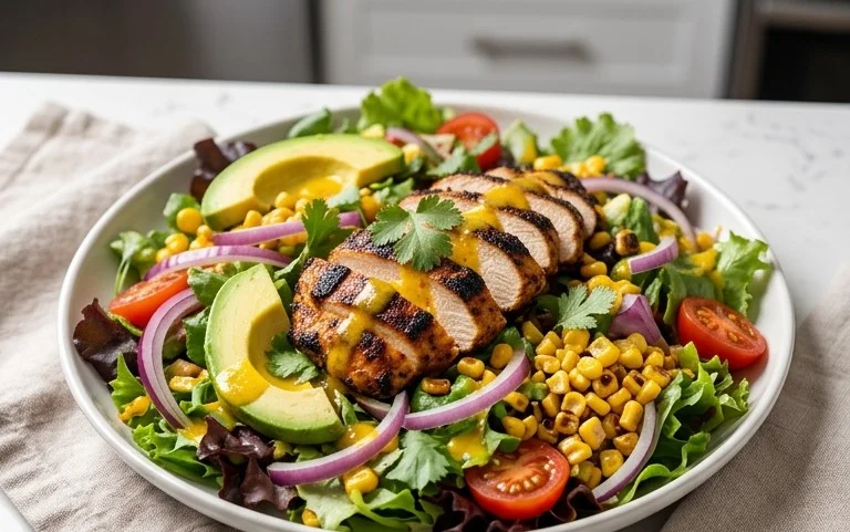 Peruvian Grilled Chicken Salad