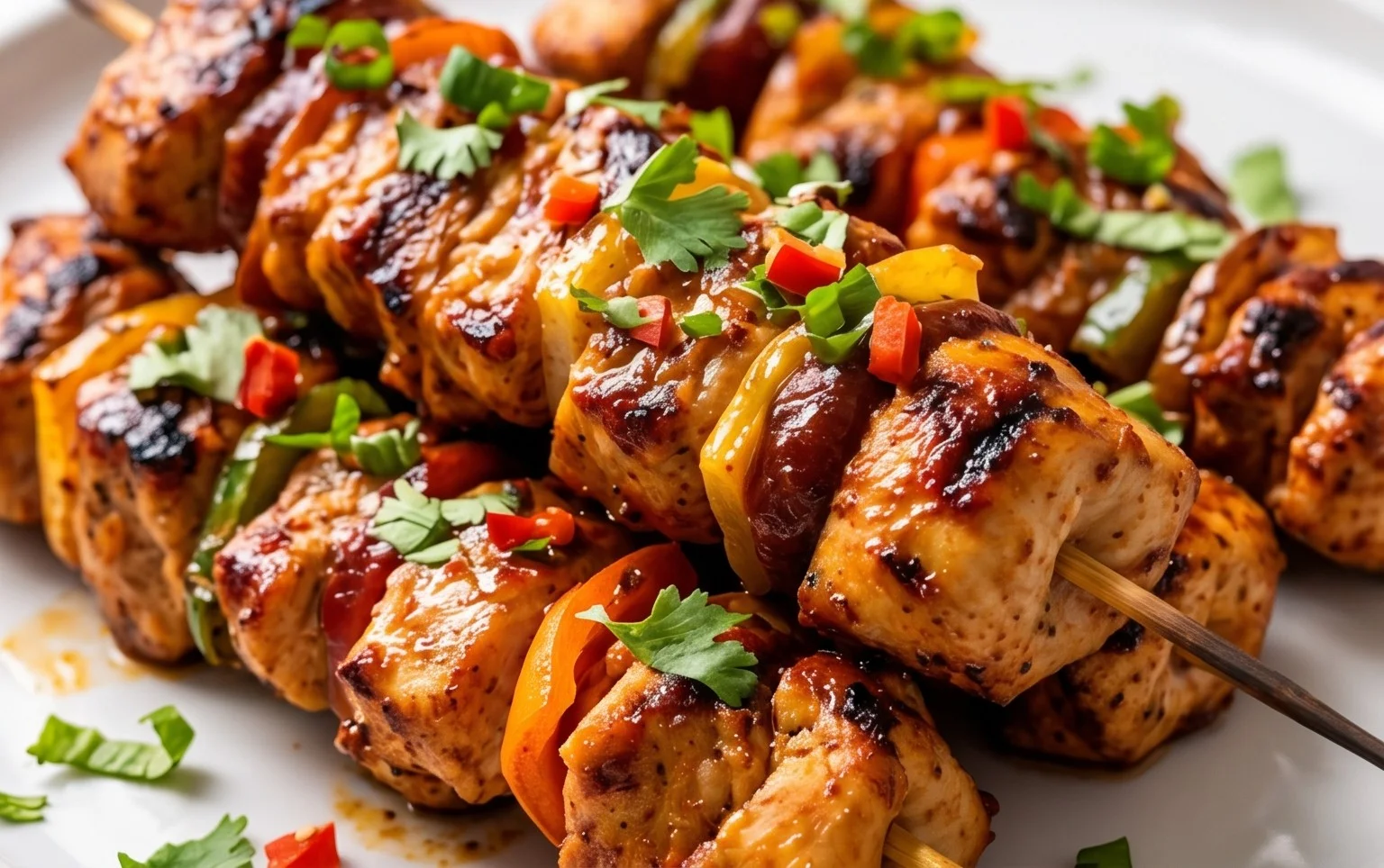 Mexican Barbecue Chicken Skewers