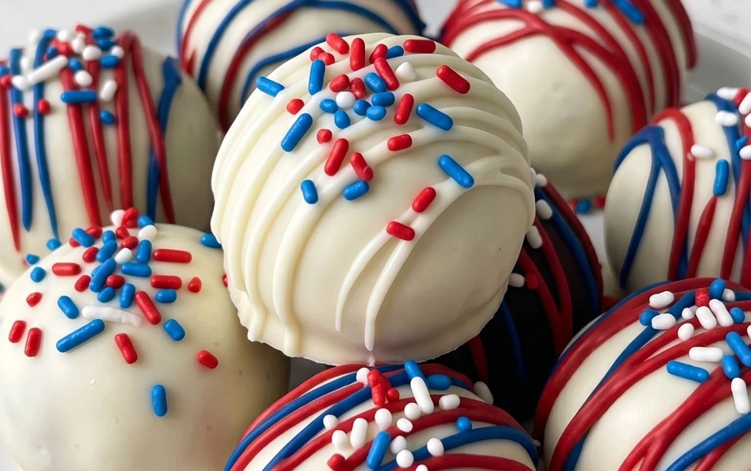 Patriotic Oreo Balls