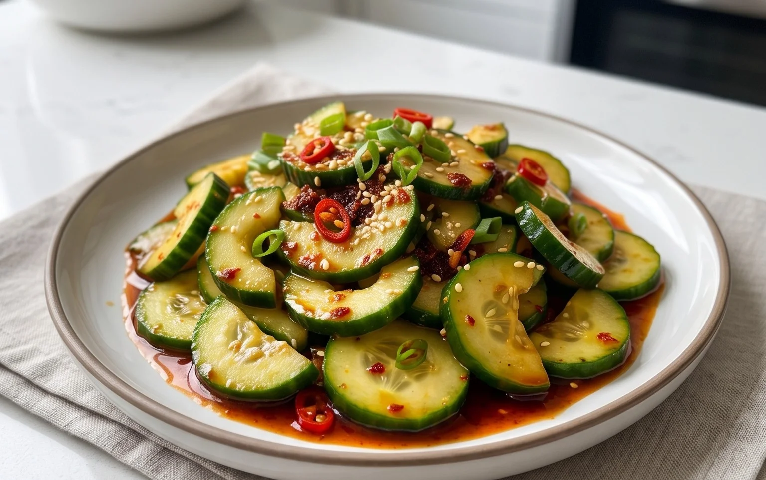 Spicy Asian Cucumber Salad