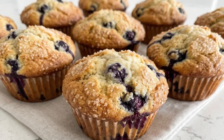 Sour Cream Blueberry Muffins