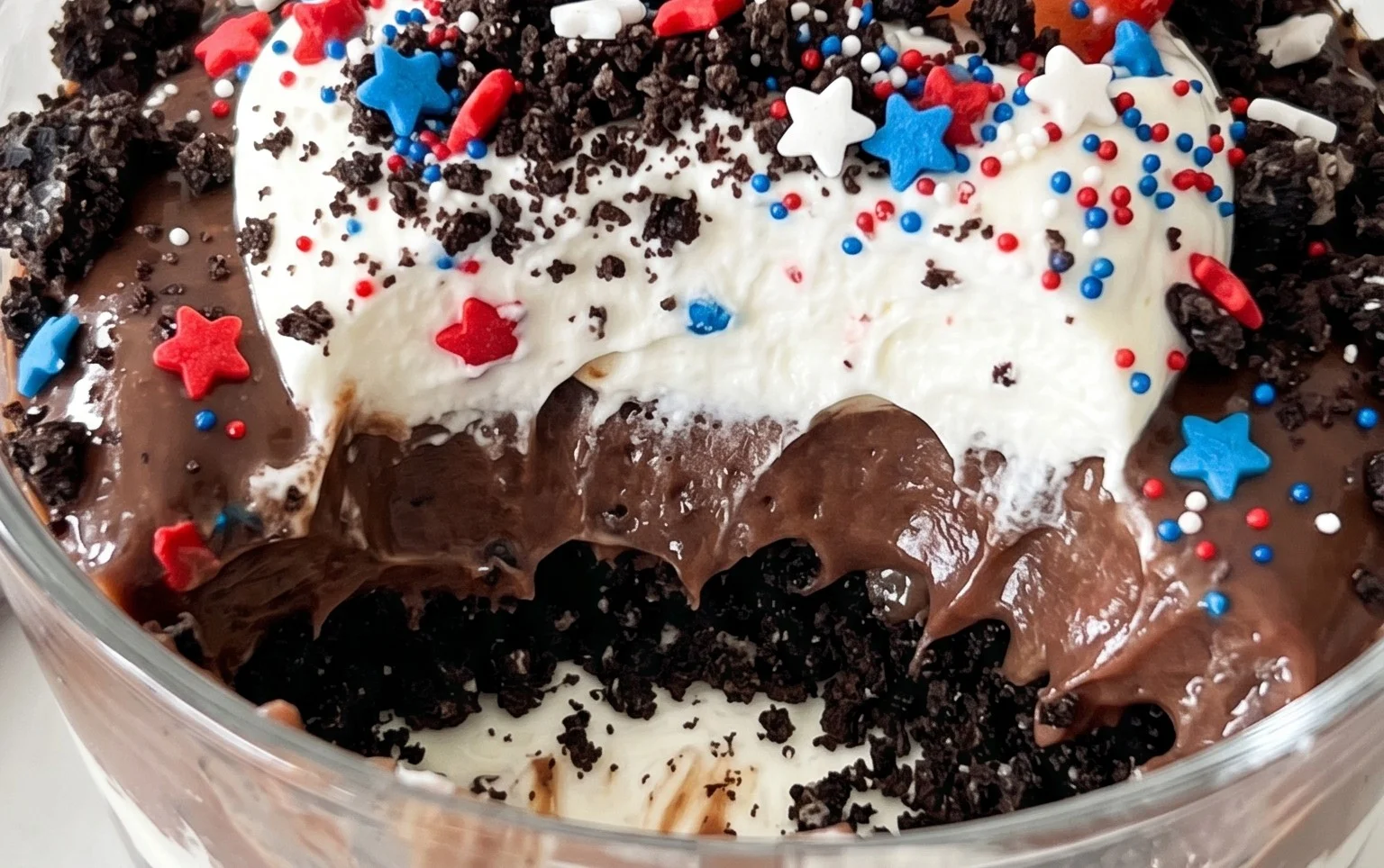 Red, White and Blue Dirt Cups