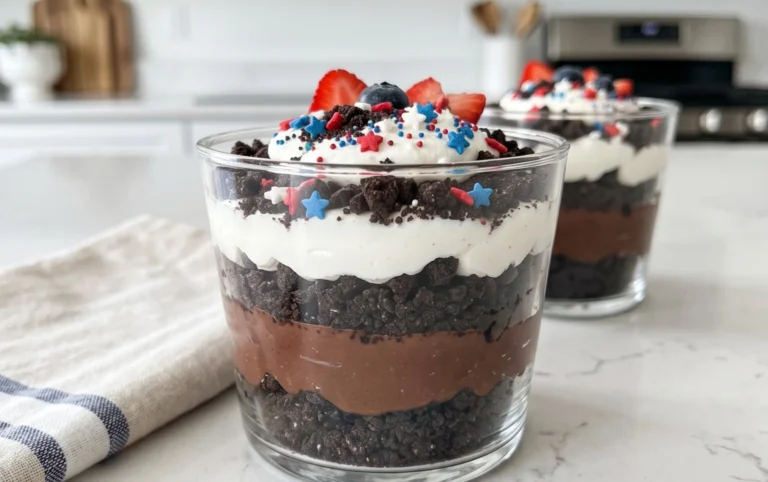 Red, White and Blue Dirt Cups