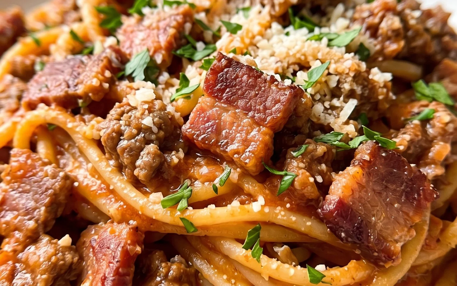 Beef Bacon Pasta