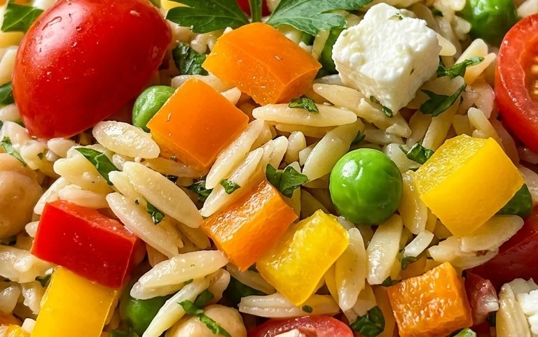 Rainbow Orzo Salad