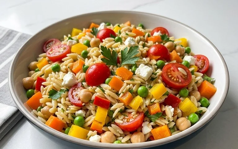 Rainbow Orzo Salad