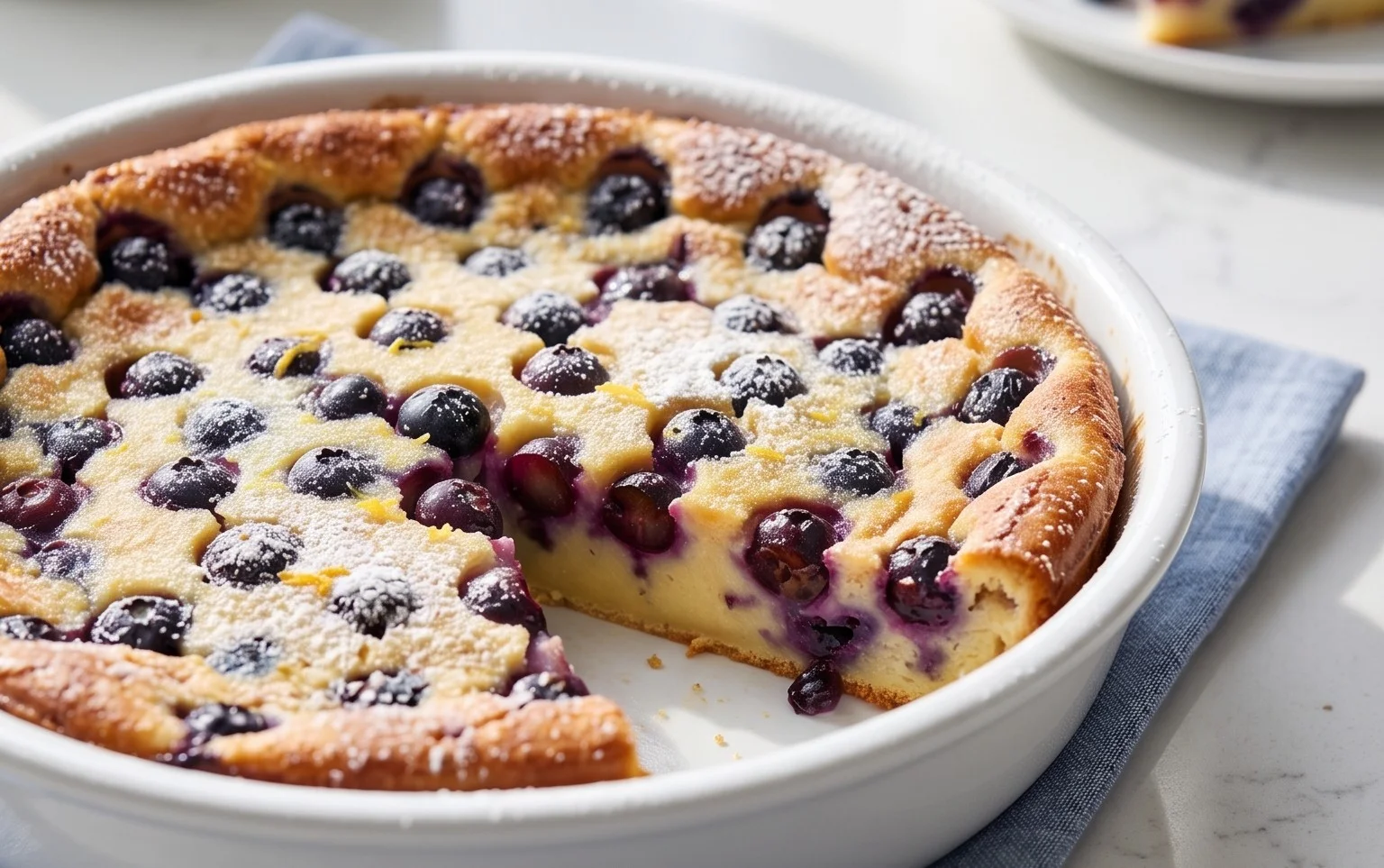 Lemon Blueberry Clafoutis