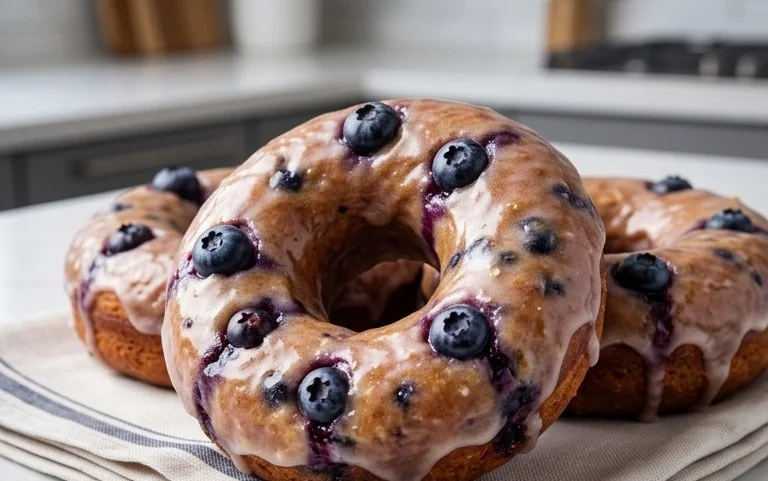 Wild Blueberry Cake Donuts