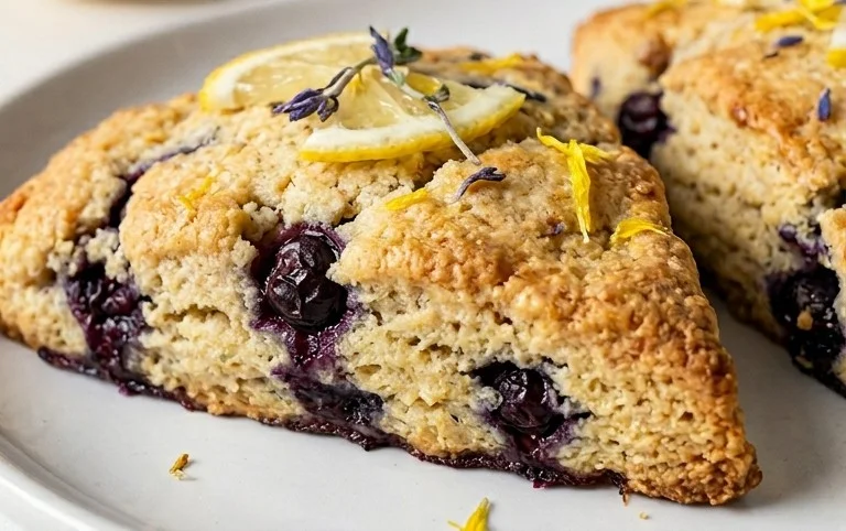 Almond Flour Lemon Blueberry Scones