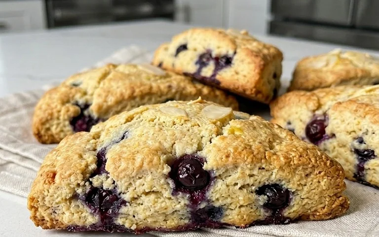 Almond Flour Lemon Blueberry Scones