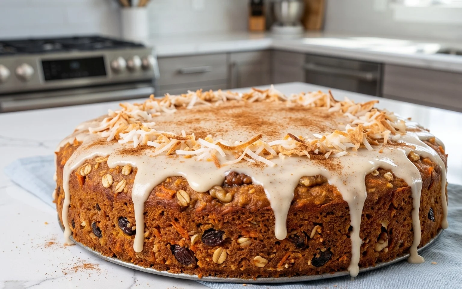 Easy Flourless Oatmeal Carrot Cake Recipe