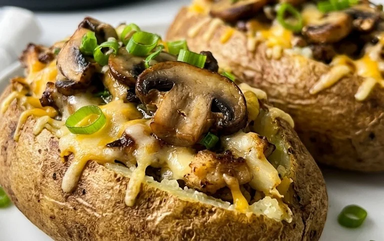 The Ultimate Stuffed Baked Potatoes with Mushrooms