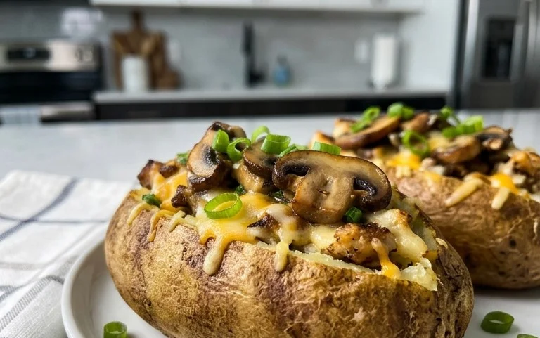 The Ultimate Stuffed Baked Potatoes with Mushrooms