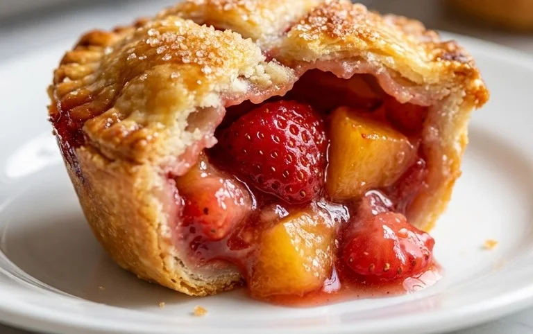 Strawberry Peach Pie Bites
