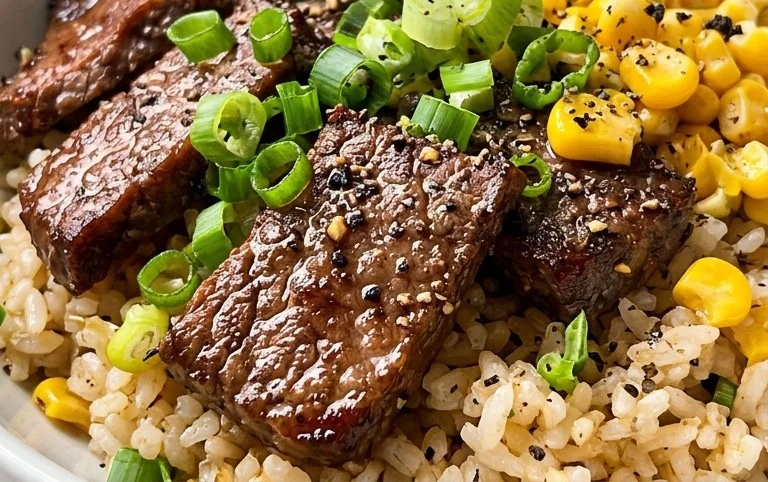 Beef Pepper Rice Bowl is a delicious meal option.