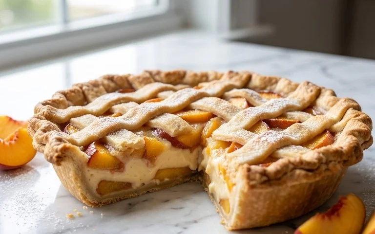 Peaches and Cream Pie