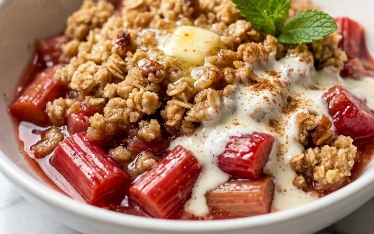 Easy Rhubarb Crisp