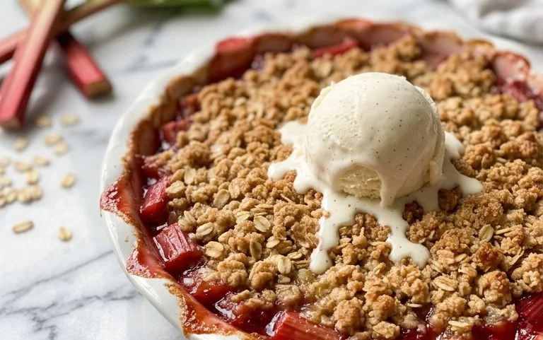 Easy Rhubarb Crisp