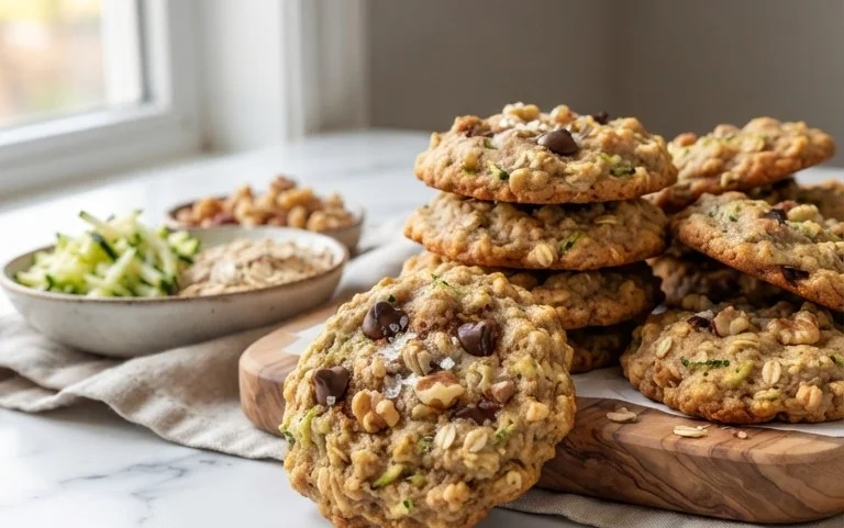 Healthy Zucchini Oatmeal Cookies